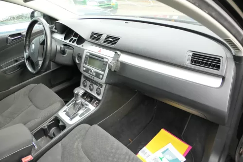 Passat 3C Mittelkonsole Verkleidung Klappe Abdeckung Dekor silber matt chrom Asc (177851)