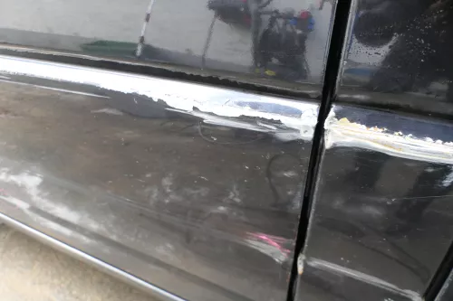 T4 Transporter Tür rechts Schiebetür mit Scheibe Multivan Caravelle schwarz LC9Z (177904)