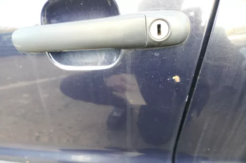 VW Polo 6N 6N2 Tür vorne links Fahrertür 4/5-Türer blau LC5H ohneAnbauteile (177998)