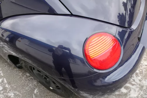 VW New Beetle 9C Kotflügel hinten links blau LG5T 1C0821301F