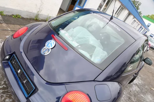 VW New Beetle 1C 9C Heckklappe mit Scheibe Klappe hinten blau LG5T (ohneSchlo (178019)