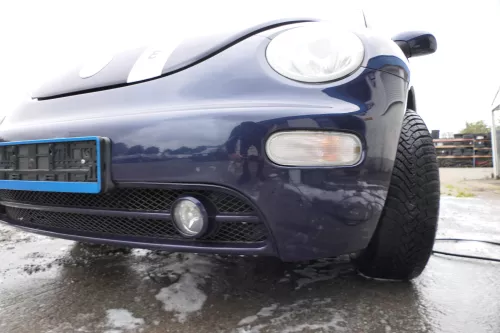 New Beetle 9C Stoßstange vorne Stoßfänger vorn blau LG5T mit Nebelscheinwerfer (178021)