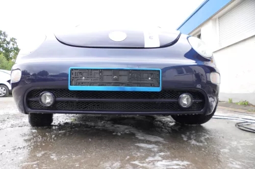 New Beetle 9C Stoßstange vorne Stoßfänger vorn blau LG5T mit Nebelscheinwerfer (178021)