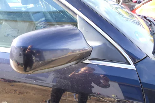 A6 4B Spiegel Außenspiegel rechts blau LZ5L anklappbar Memo - OHNE Glas- abblend