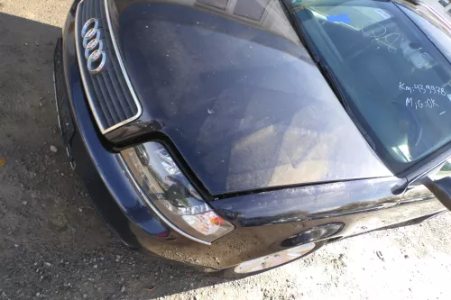 Audi A6 4B Motorhaube Klappe vorn Facelift (ab. Mitte 2002) blau LZ5L + Grill (178149)