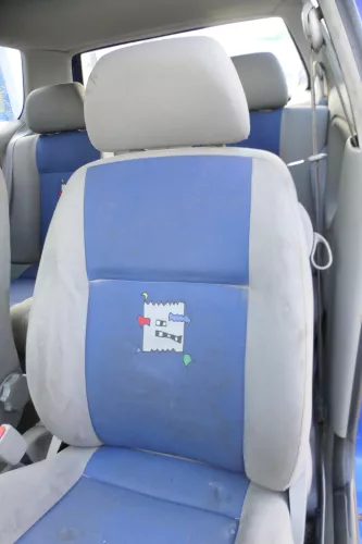 1x VW Polo 6N2 Lupo Sitz Kopfstütze vorne rechts oder links vorn - helles grau (178386)