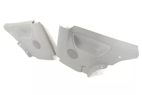 2x Polo 6N2 Verkleidung Seite hinten links + rechts  2/3-Türer GRAU für Lautspre (178395)