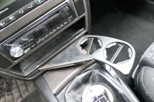 VW Passat 3B 3BG Mittelkonsole Verkleidung Aschenbecher Dekor netzoptik Optik (178573)