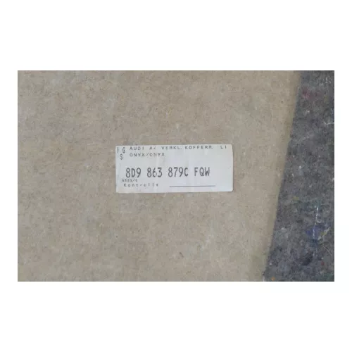 Audi A4 B5 Abdeckung Verkleidung Kofferraum hinten links Seite 8D9863879F onyx (178601)
