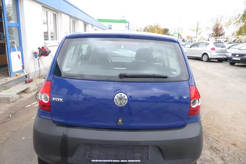 VW Fox 5Z Heckklappe Kofferraumklappe Klappe hinten + Scheibe blau LL5M