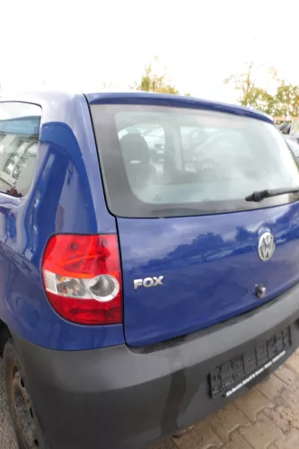 VW Fox 5Z Heckklappe Kofferraumklappe Klappe hinten + Scheibe blau LL5M (178781)