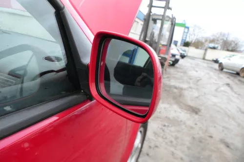 Golf 4 Bora elektrischer Spiegel vorne rechts Außenspiegel rot LY3D Glas (178894)