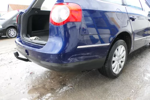 Passat 3C Kombi Stoßstange hinten Heckstoßstange Stoßfänger blau LD5Q PDC (178951)