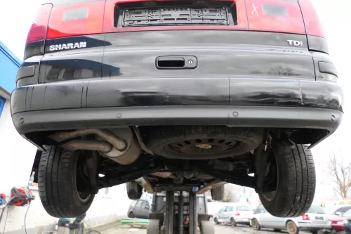 VW Sharan Alhambra 7M Stoßstange hinten Heckstoßstange schwarz L041 Facelift PDC