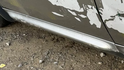 A6 4B 4Z Allroad NUR Zierleiste Leiste Abdeckung Tür vorne links unten -Delle