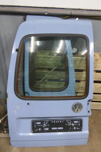VW Caddy 9K Seat Inca Tür hinten links Heckklappe Hecktür blau + Scheibe