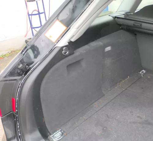 A4 8K B8 Abdeckung Verkleidung Kofferraum hinten links Seite 8K9863879D schwarz