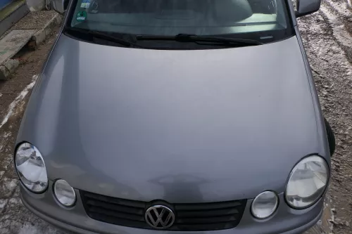 VW Polo 9N Motorhaube Klappe vorne silber grau LD7W bisca.Bj.2004