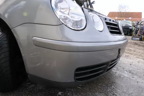 VW Polo 9N Stoßstange Frontstoßstange vorne silber grau LD7W (179413)