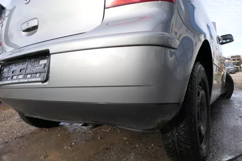 VW Polo 9N 9N3 Stoßstange Heckstoßstange hinten grau LD7W (179426)