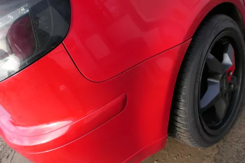 Audi A3 8P Stoßstange Stoßfänger hinten 4/5-Türer rot LY3J - Doppelrohr (179494)