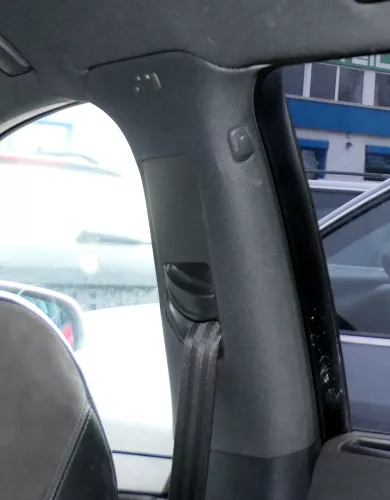 2x A3 8P B-Säulen Verkleidung rechts vorne + links Abdeckung oben schwarz (179524)