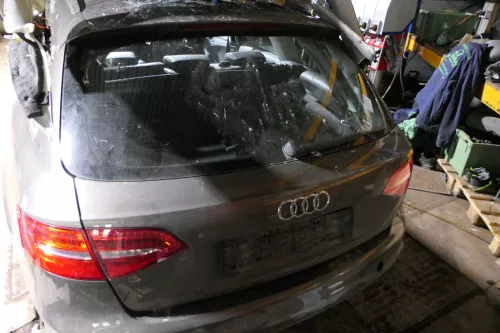 Audi A4 B8 8K Kombi Avant hinten Heckklappe mit Scheibe Deckel grau LY1P