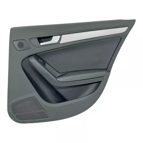 1x A4 8K B8 Türverkleidung Verkleidung Tür hinten rechts schwarz schwarz K-Leder