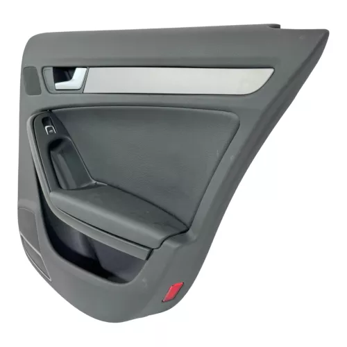 1x A4 8K B8 Türverkleidung Verkleidung Tür hinten rechts schwarz schwarz K-Leder (179601)