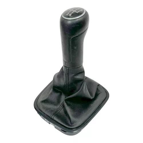 Polo 6R 6C Schaltknauf Schaltsack Schaltung Schaltknüppel Leder schwarz 5-Gang