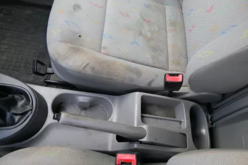 VW Caddy 2K SA Mitteltunnel hinten Verkleidung um Handbremse grau