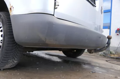 VW Caddy 2K Stoßstange hinten Heckstoßstange Stoßfänger grau graphit nicht lack (179722)