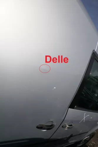 VW Caddy 3 2k Tür hinten rechts silber LA7W Schiebetür (179723)