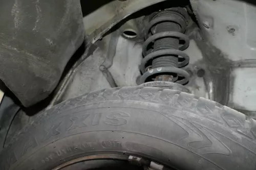 1x VW Sharan 7N Federbein Feder Stoßdämpfer vorne links