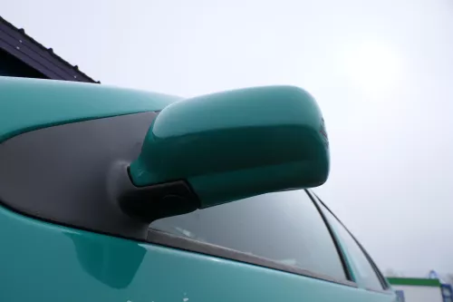 VW Polo 6N mechanisch manuell Spiegel Außenspiegel links grün LD6D (180040)