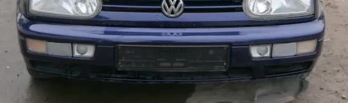 VW Golf 3 auch Cabrio Stoßstange vorne Stoßfänger vorn lackiert nlau LC5U