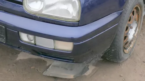 VW Golf 3 auch Cabrio Stoßstange vorne Stoßfänger vorn lackiert nlau LC5U (180210)