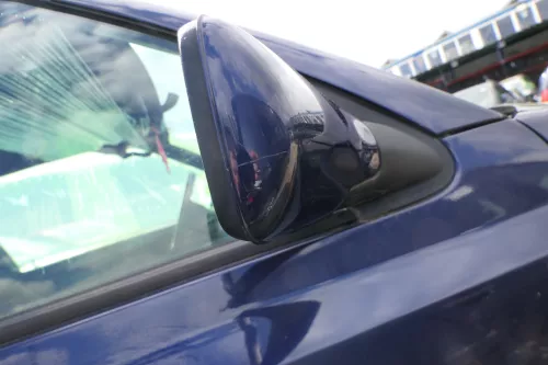 VW Golf 3 Cabrio 1E elektrischer Spiegel Außenspiegel rechts blau LC5U (180221)