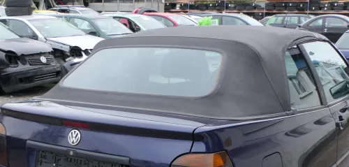 VW Golf 3 & 4 1E Cabrio Dach Scheibe Verdeck schwarz elektrisch - Mängel (180254)