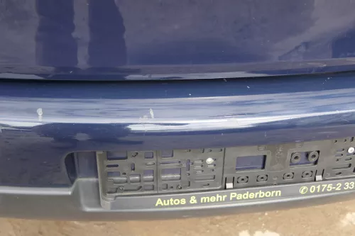 VW Golf 5 1K Limousine Stoßstange hinten Heckstoßstange blau LA5G (180323)