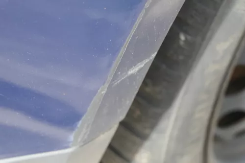 VW Golf 5 1K Limousine Stoßstange hinten Heckstoßstange blau LA5G (180323)