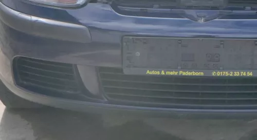 VW Golf 5 1K V Stoßstange vorne Frontoßstange Stoßfänger blau LA5G (180326)