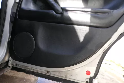 4x Passat 3B Türverkleidung Verkleidung Tür vorne links rechts  - schwarz Leder (180368)