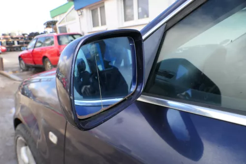 Audi A6 4B Spiegel Außenspiegel links elektrisch blau LZ5T + GLAS (180522)