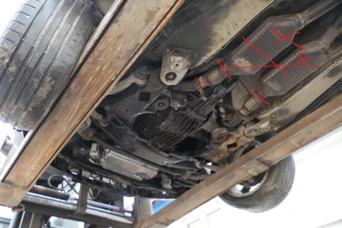 1x A6 4B 3B Hosenrohr Abgasrohr Flexrohr Vorkat 2,8 ALG AQD ACK APR  LINKS