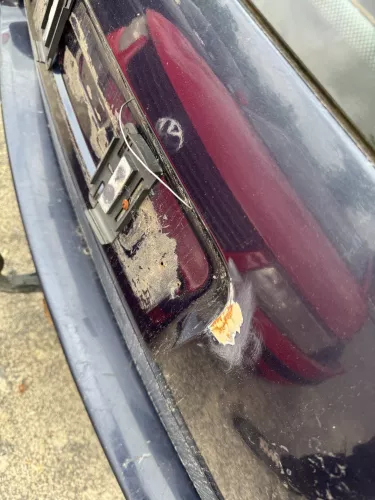 VW Passat 3B Kombi Variant Heckklappe Klappe hinten mit Scheibe blau LN5Y (180652)