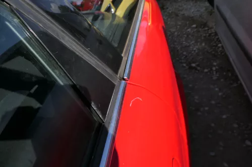 Audi A4 B5 Tür nur Türblatt hinten links rot LY3H - Facelift (180697)