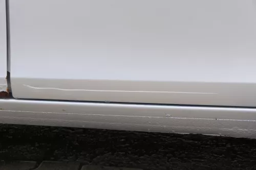 Skoda Fabia 5J Kombi Tür hinten links - silber LA7W - ohne Anbauteile (180757)