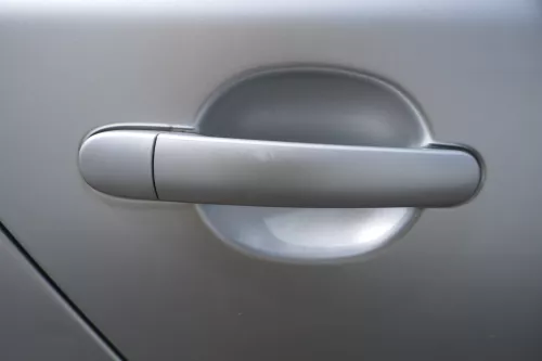 Skoda Fabia 5J Kombi Tür hinten rechts - silber LA7W - ohne Anbauteile (180758)