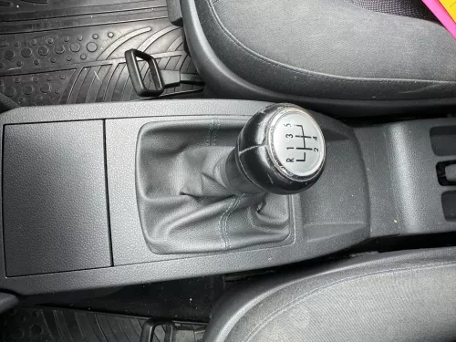 VW Polo 9N 9N3 Schaltknauf Schaltsack Schaltung 6Q1711113G United Leder schwarz (180798)